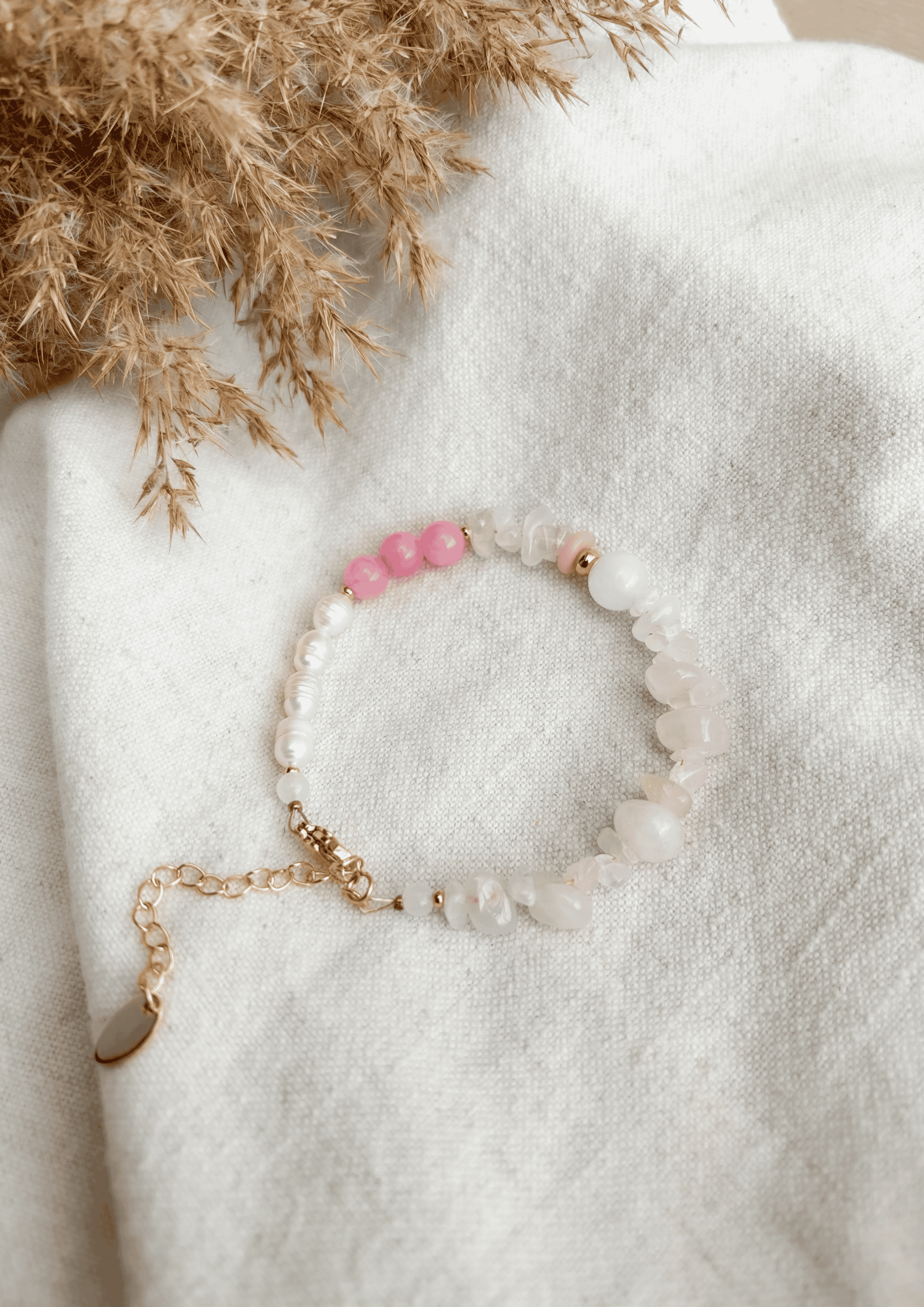Perlenarmband ''Léa'' | rosa | Allerliebst - Bild 2