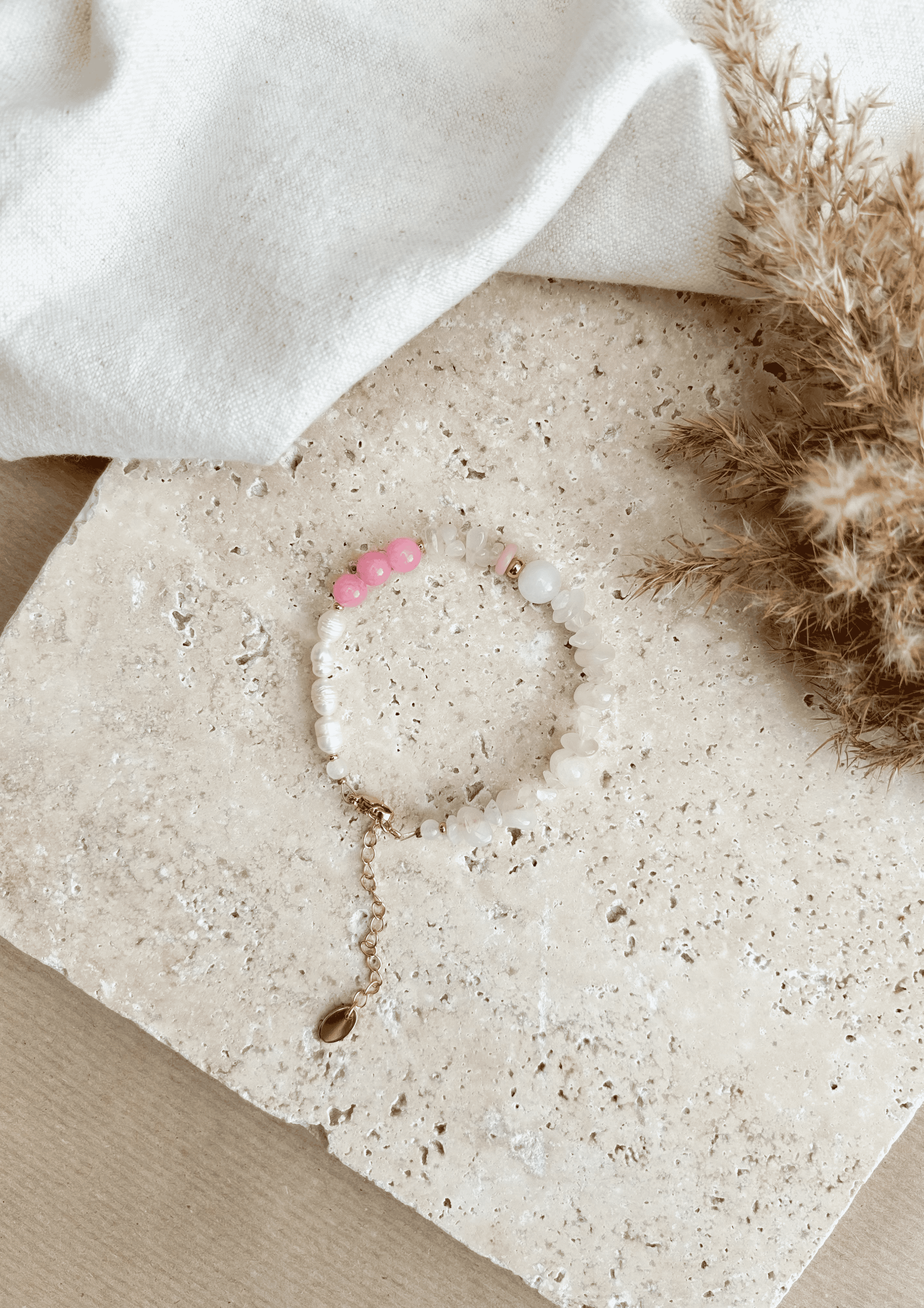 Perlenarmband ''Léa'' | rosa | Allerliebst - Bild 3