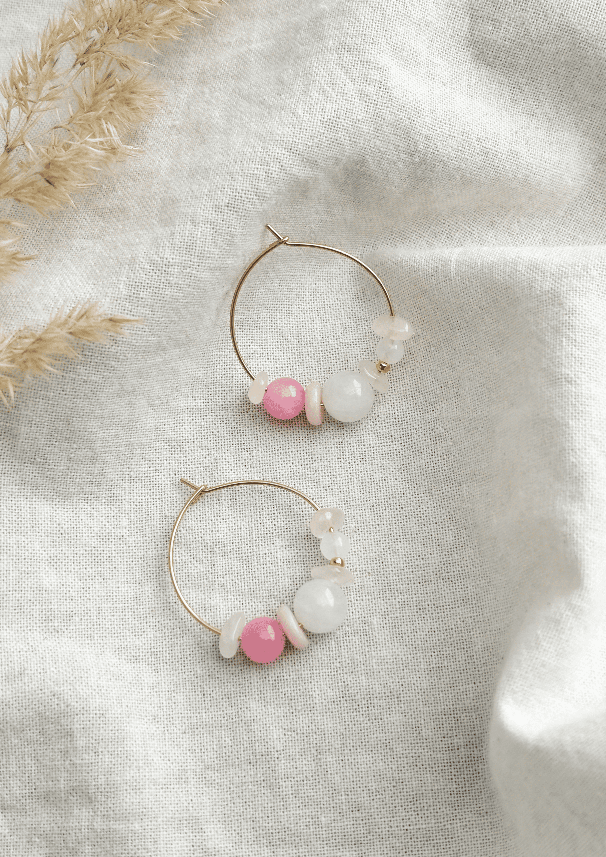 Perlenohrringe ''Léa'' | rosa | Allerliebst - Bild 3