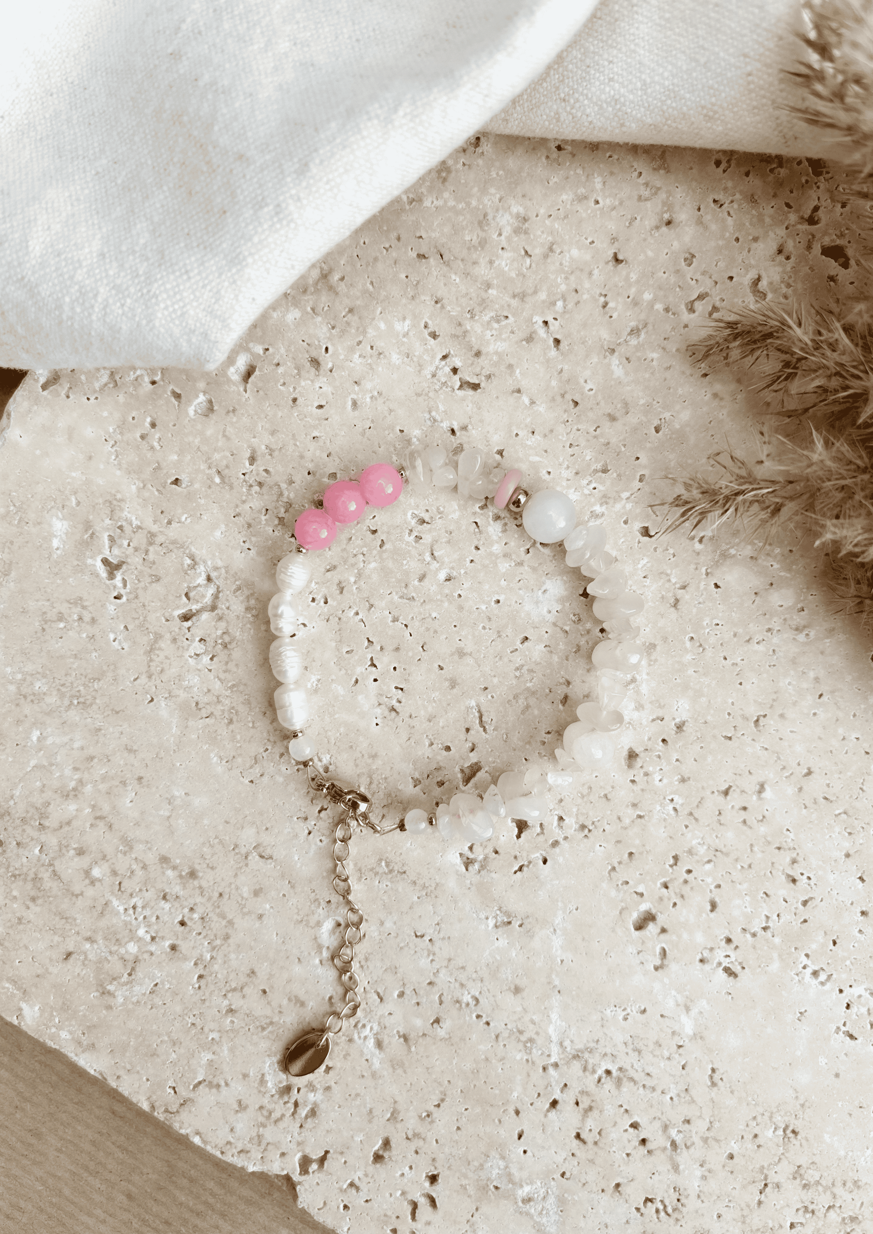 Perlenarmband ''Léa'' | rosa | Allerliebst - Bild 4