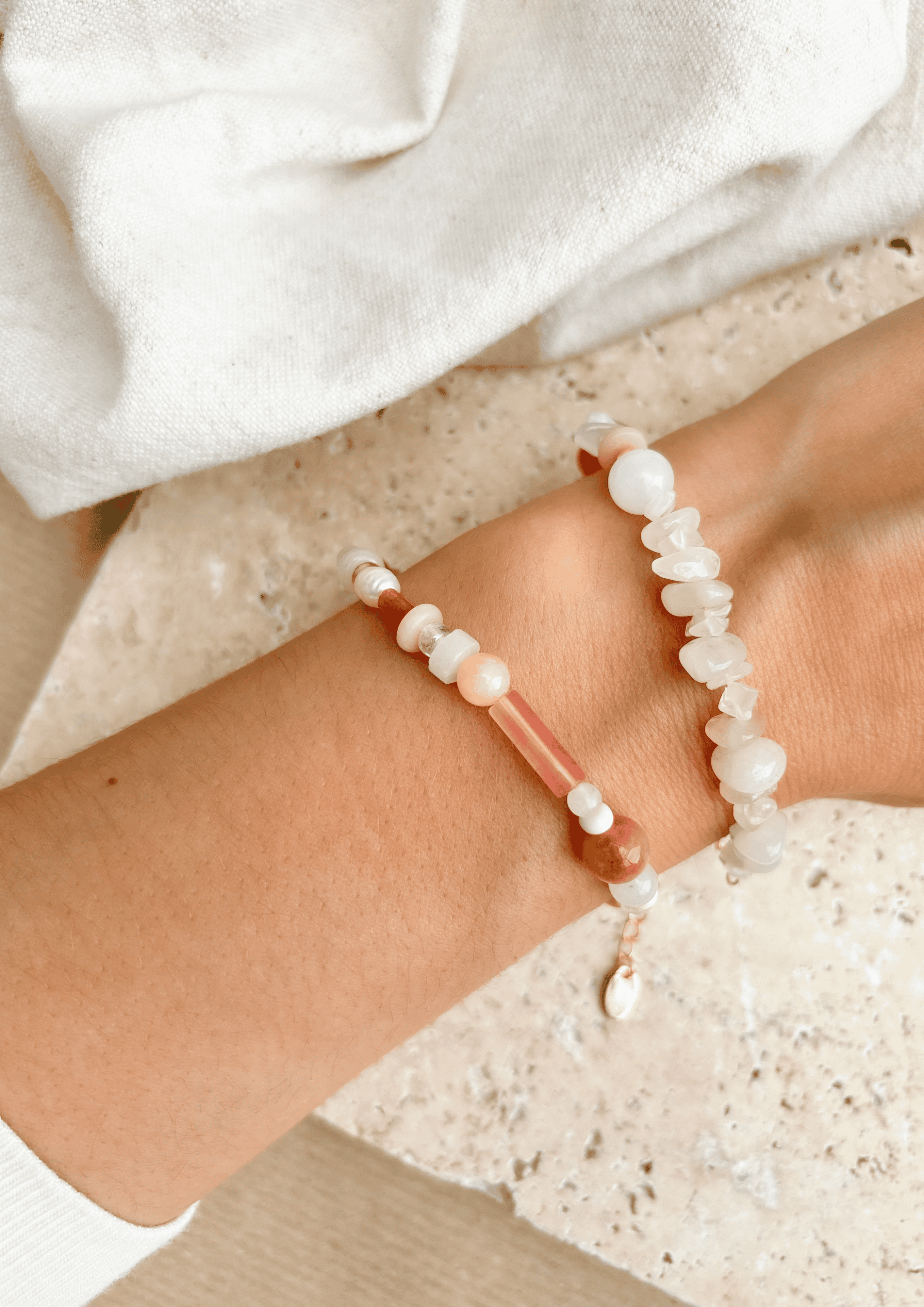 Perlenarmband ''Léa'' | rosa | Allerliebst - Bild 6
