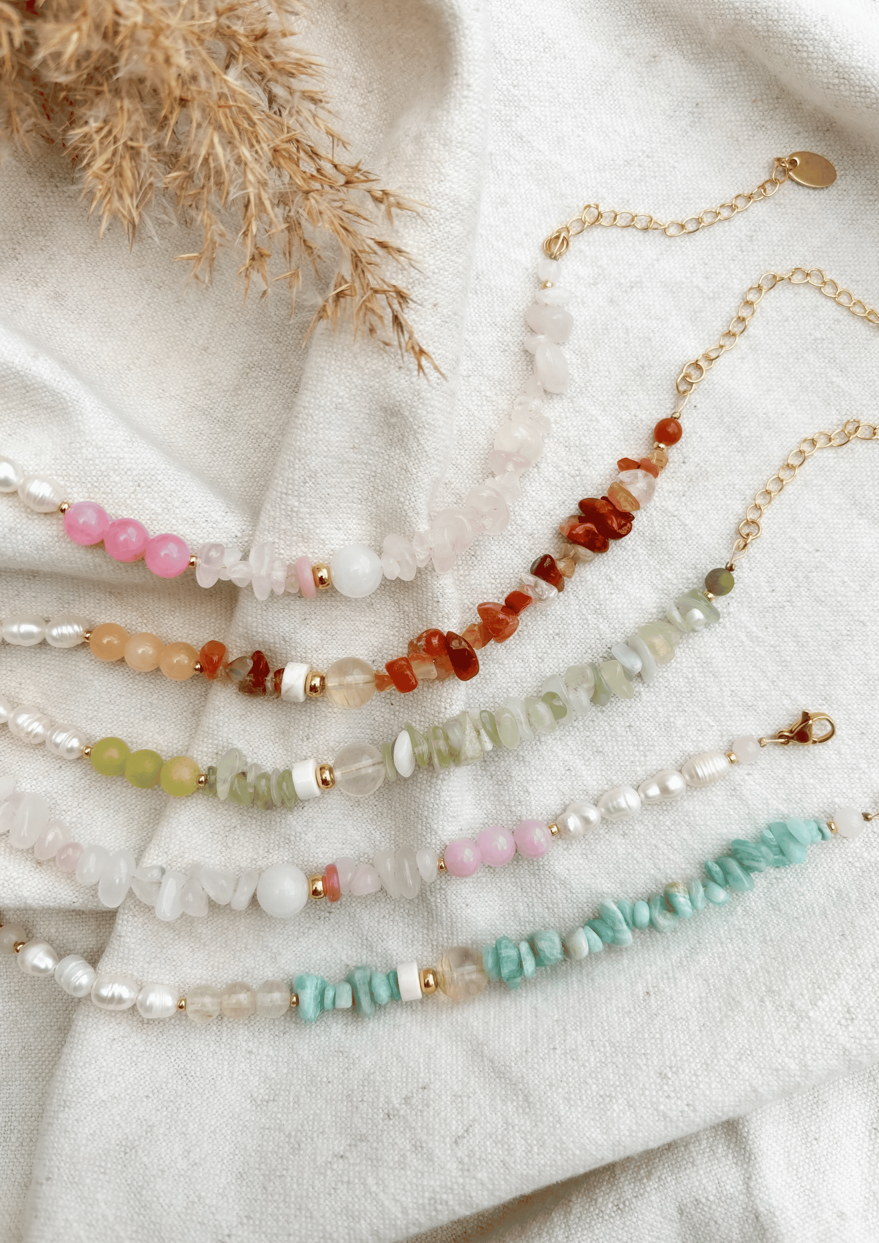 Perlenarmband ''Léa'' | rosa | Allerliebst - Bild 7