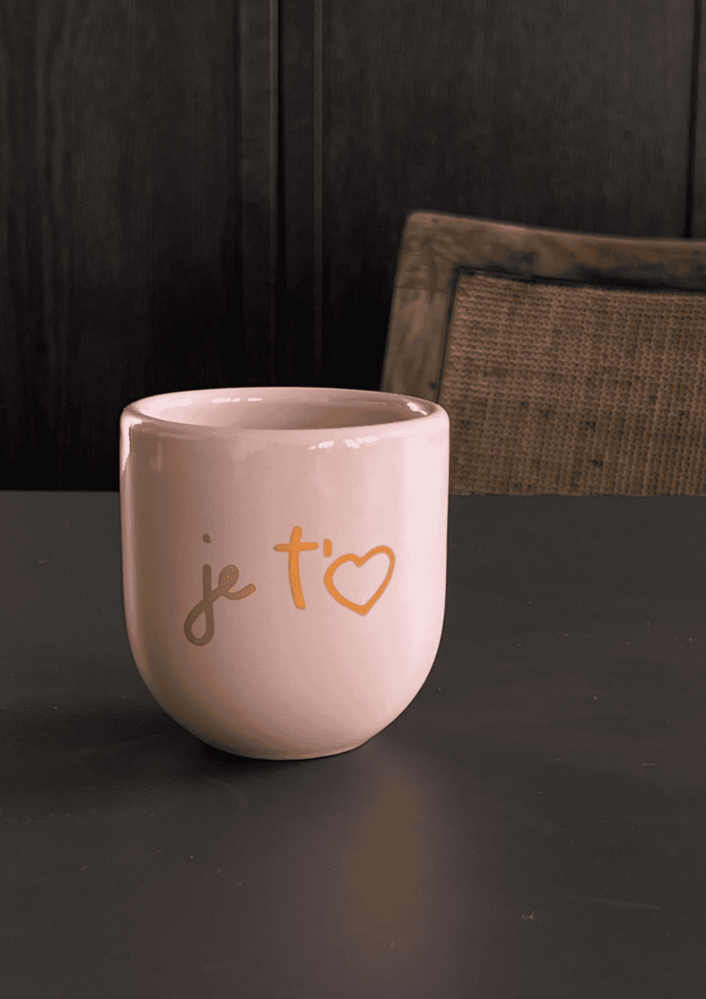 Statement Tasse "Je t'aime" | rosa/orange | SISI, HOUSE OF STYLE - Bild 3