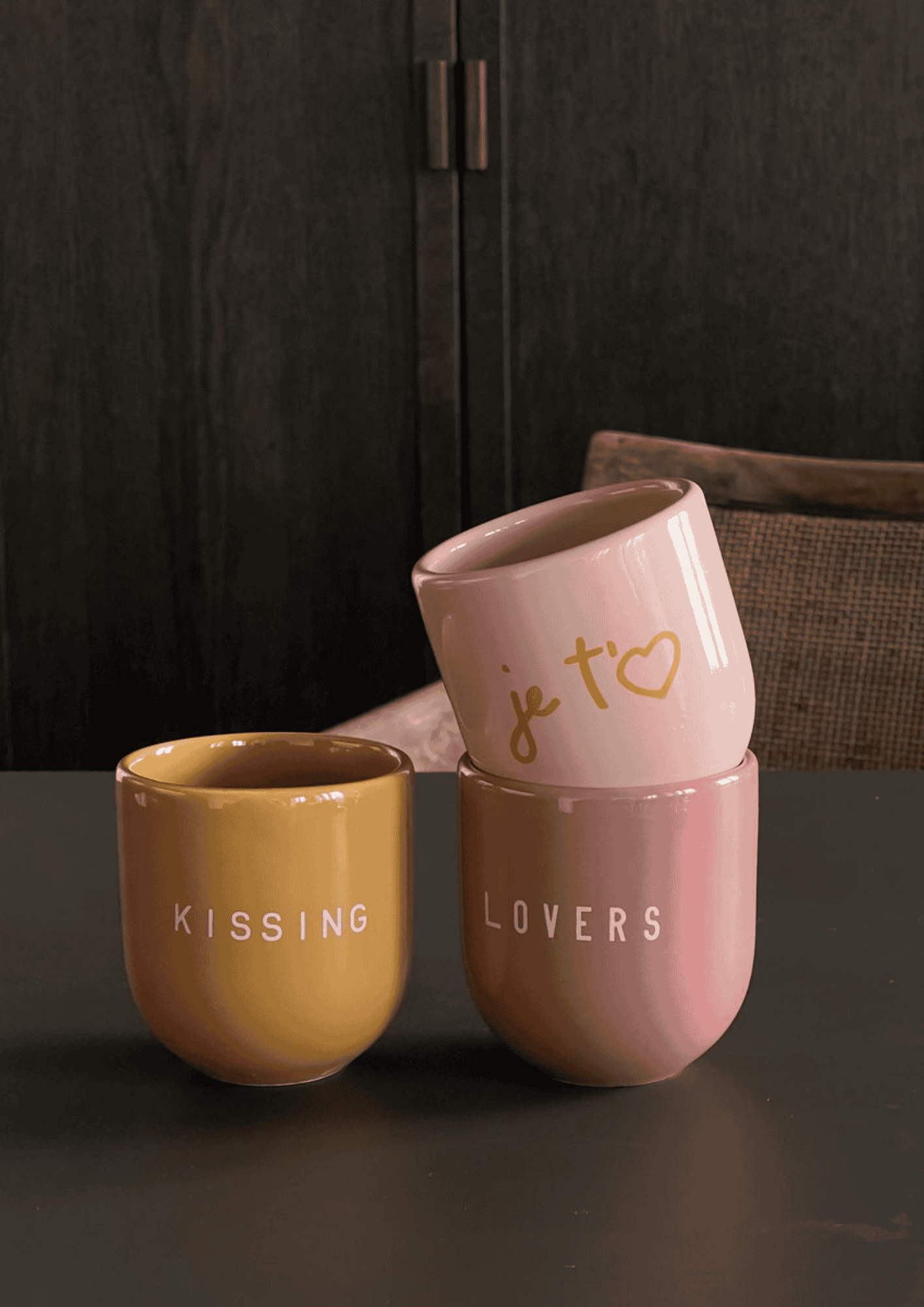 Statement Tasse "Je t'aime" | rosa/orange | SISI, HOUSE OF STYLE - Bild 5
