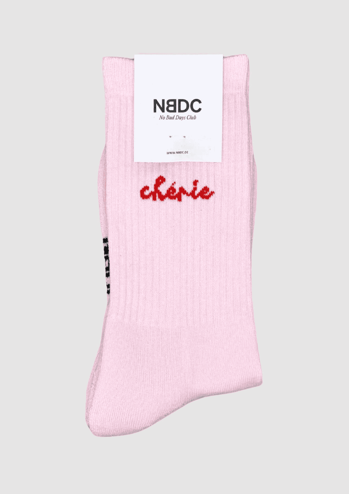 Statement Socken ''Chérie'' | Größe 39-42 | rosa/rot | NO BAD DAYS CLUB - Bild 4