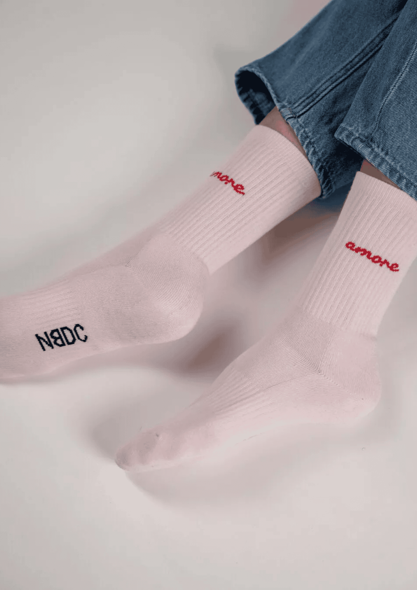 Statement Socken ''Amore'' | Größe 35-38 | rosa/rot | NO BAD DAYS CLUB - Bild 5