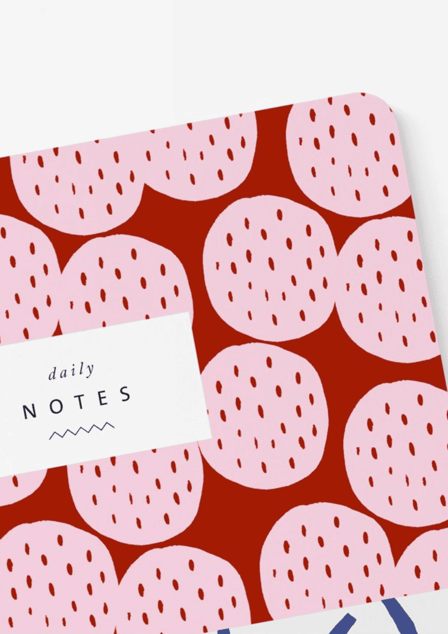 Notizbuch "Pattern" | rot/rosa | TYPEALIVE - Bild 2