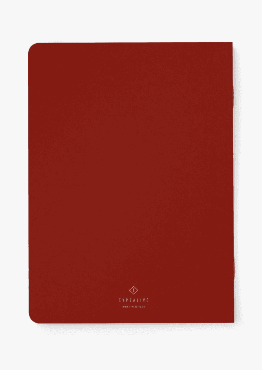 Notizbuch "Brilliant ideas" | rot/rosa | TYPEALIVE - Bild 4