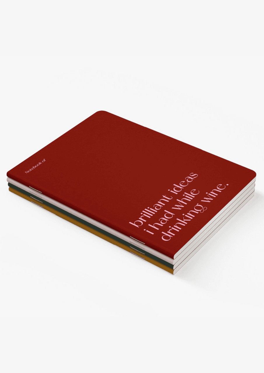 Notizbuch "Brilliant ideas" | rot/rosa | TYPEALIVE - Bild 5