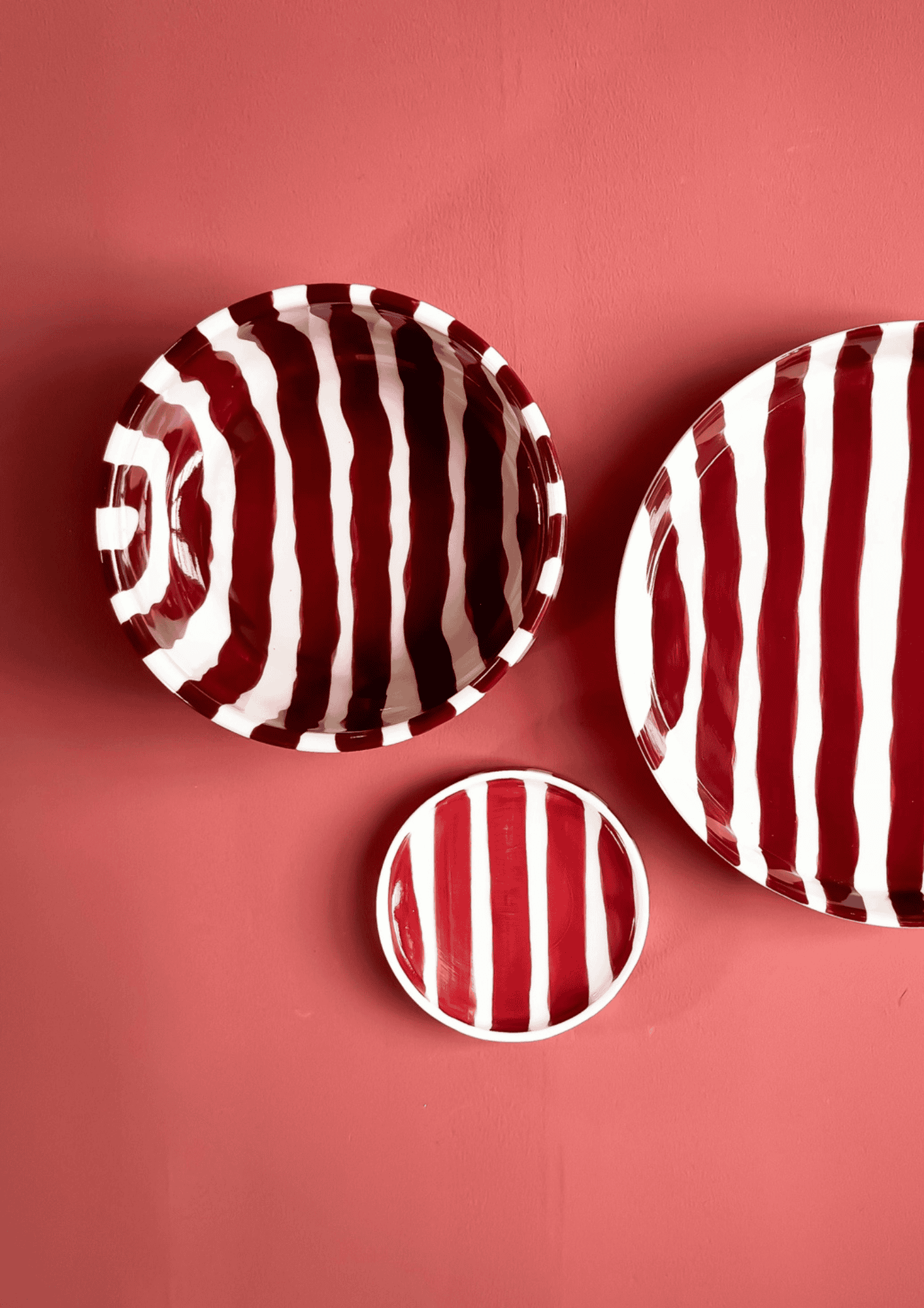 Keramikschale ''Stripes'' | tramonto red | MAGAZIN MINORI - Bild 5