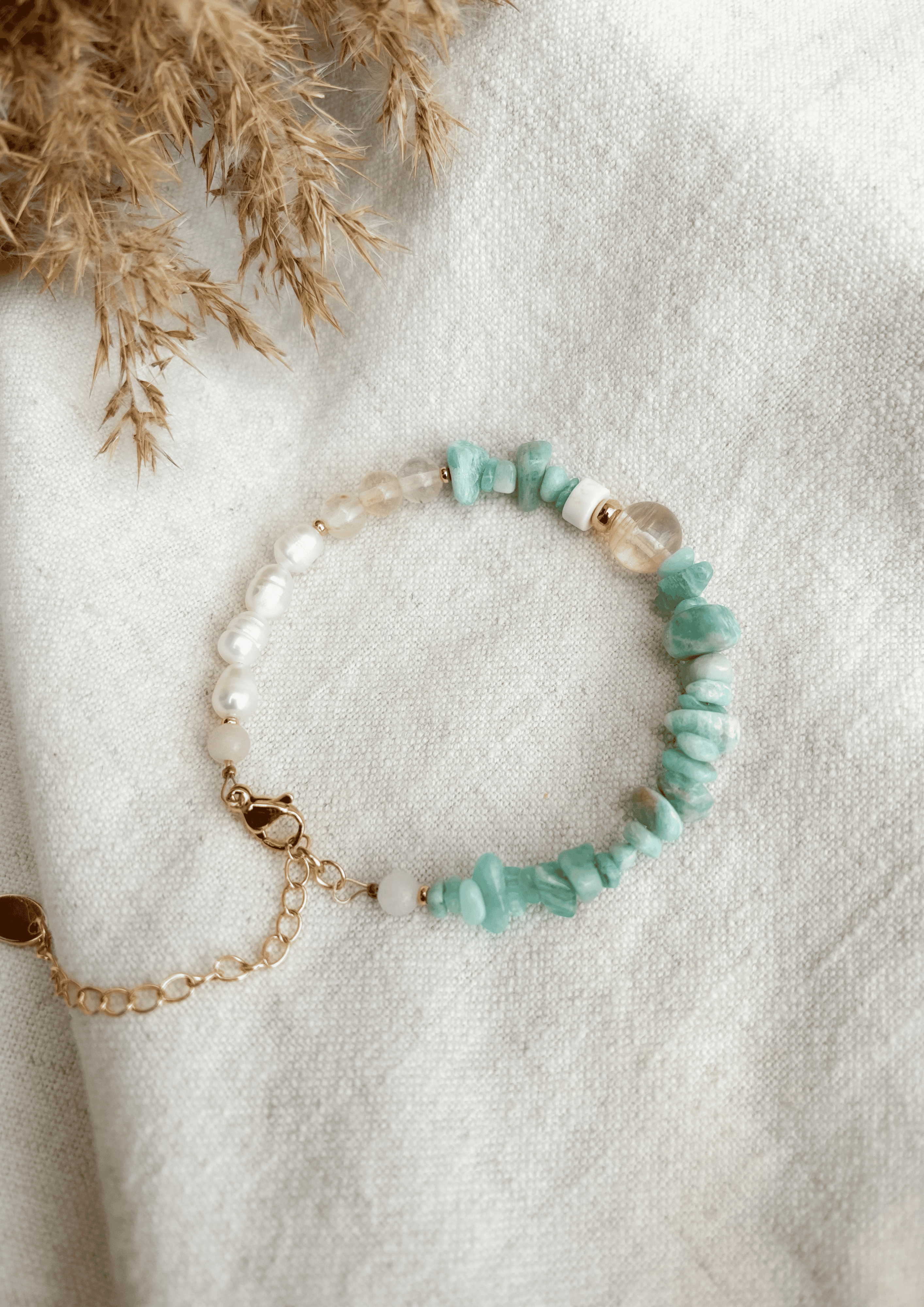 Perlenarmband ''Alea'' | türkis | Allerliebst - Bild 2