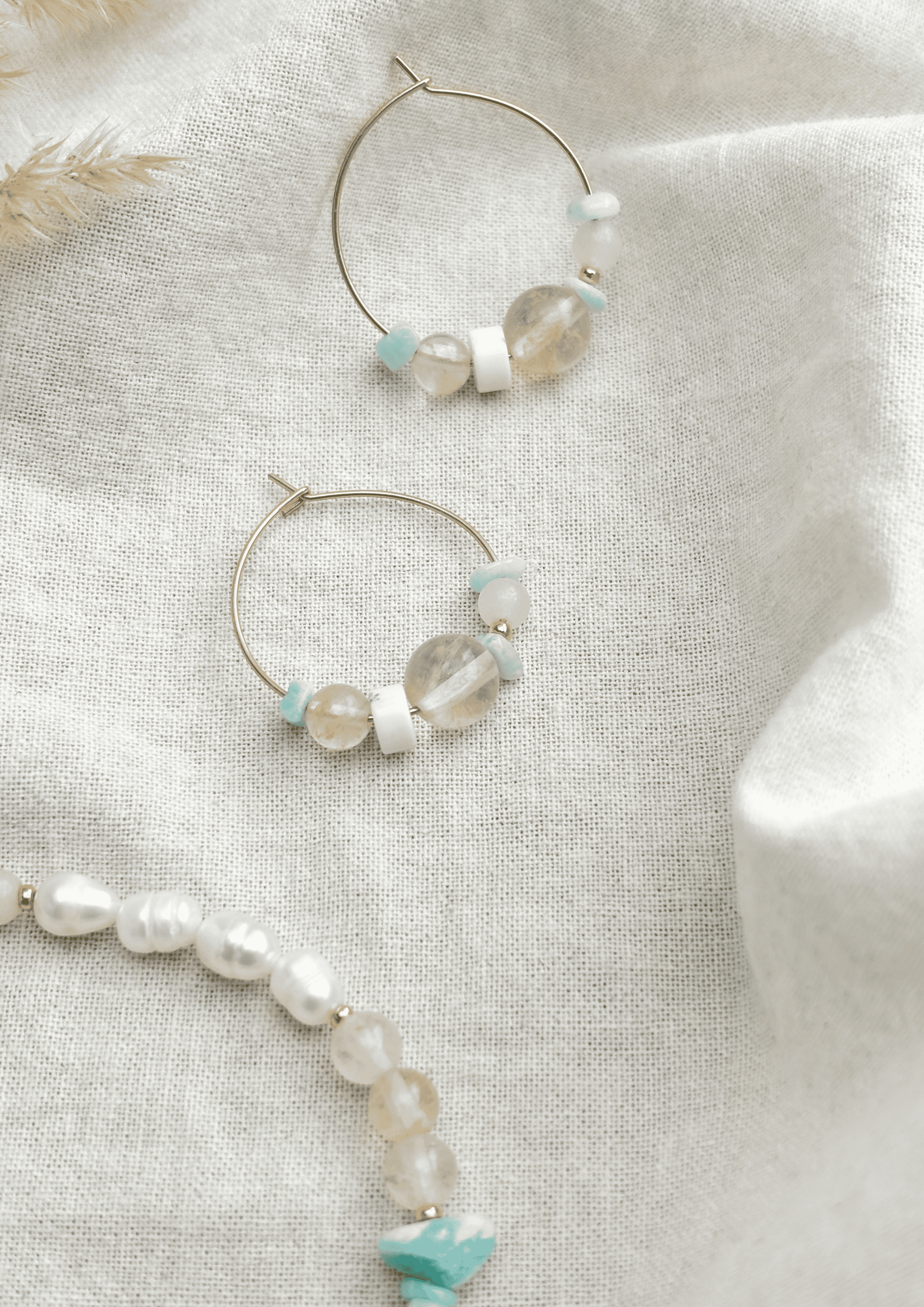 Schmuck-Bundle ''Alea'' | Armband und Ohrringe im Set | türkis | Allerliebst - Bild 3