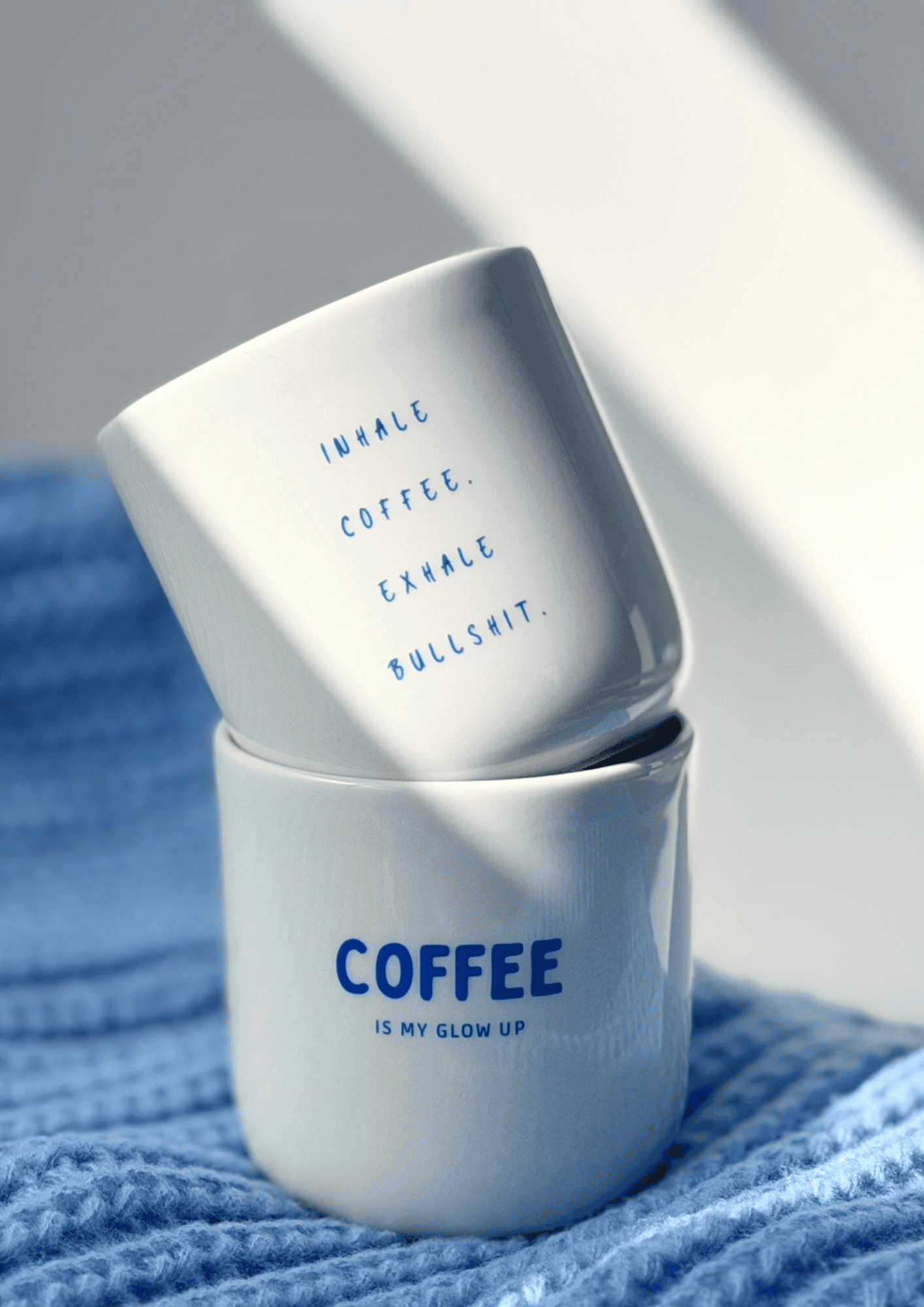 Porzellanbecher ''Inhale Coffee'' | Goldscherben - Bild 2