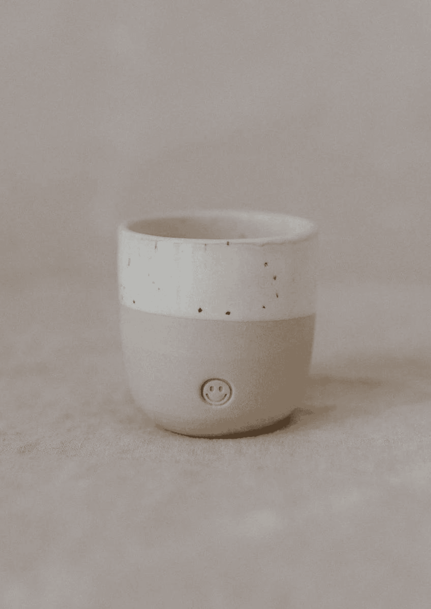 Espressobecher "Smiley" | weiß/creme | EULENSCHNITT - Bild 2