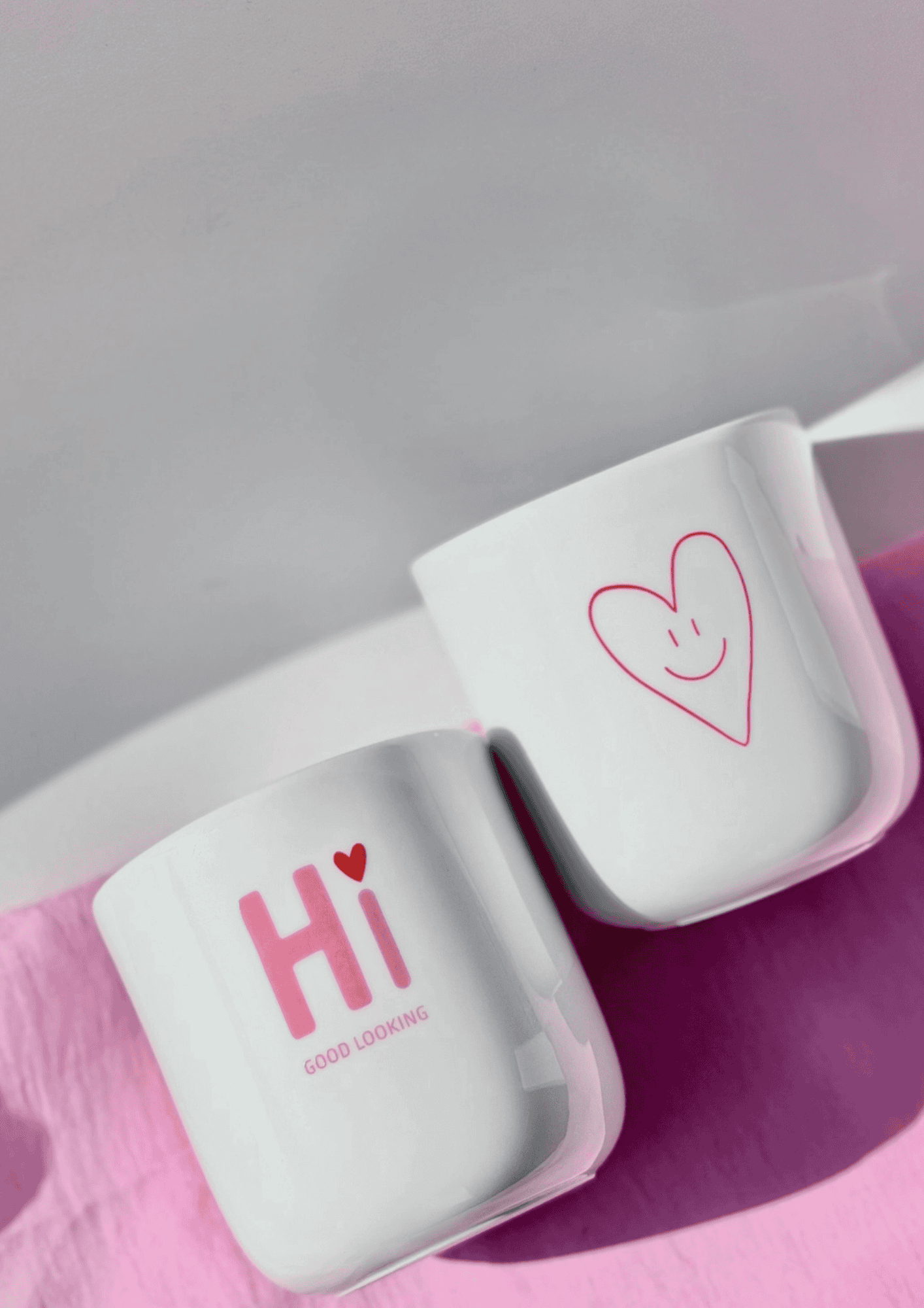 Porzellanbecher ''Heart Smiley'' | Goldscherben - Bild 2