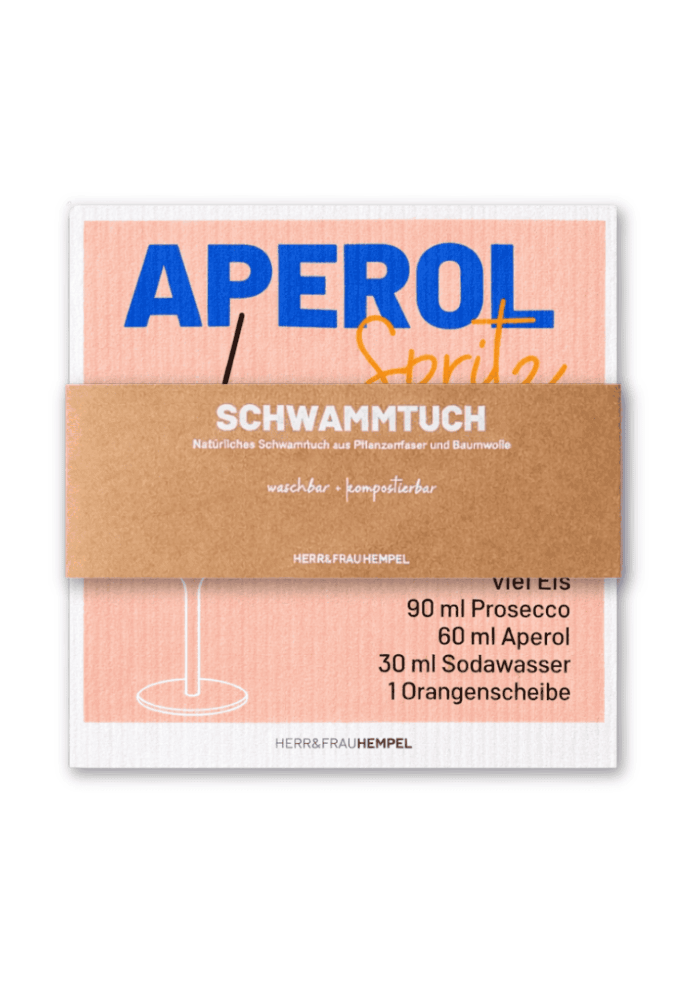 Schwammtuch "Aperol Spritz" | HERR&FRAUHEMPEL - Bild 2